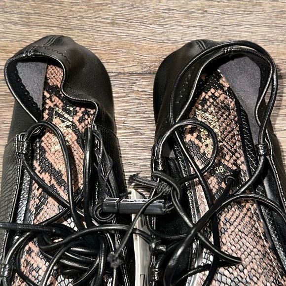 Zara Lace Up Ballet Flats - Picture 8 of 11